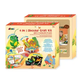 4 in 1 Dinosaur Craft Kit - Make 13 Amazing Dino Projects