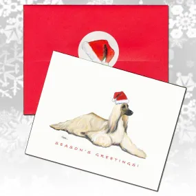 Afghan Hound Christmas Note Cards