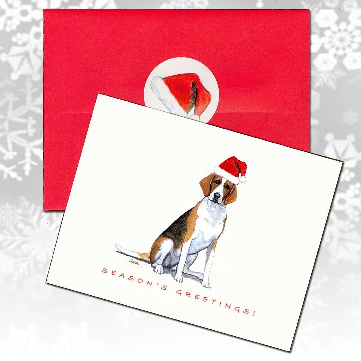 American Foxhound Christmas Note Cards