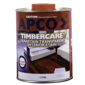 Apco Timbercare Transtain Transparent Stain Mahogany 1L