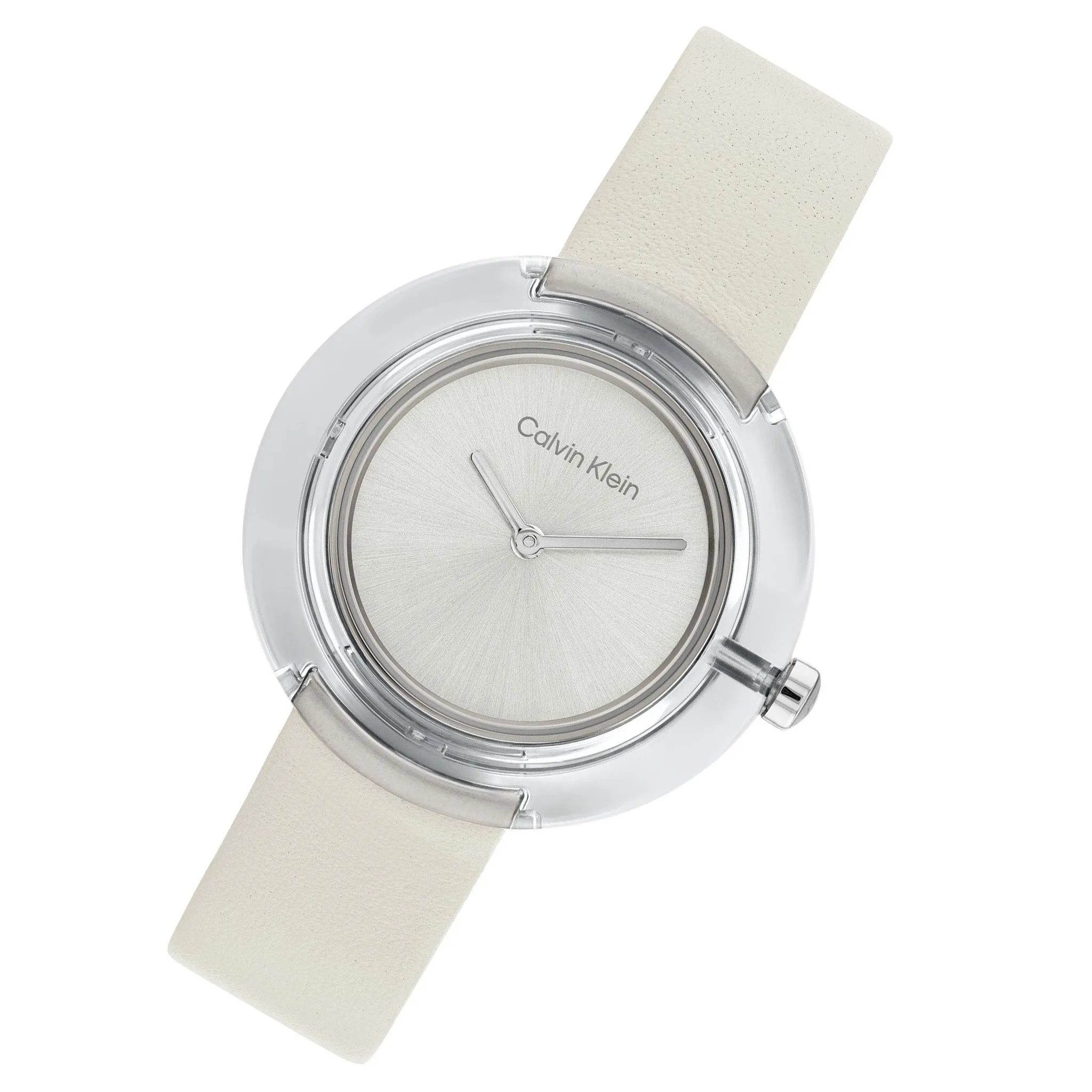 Calvin Klein Chalk Leather Women's Watch - 25200019