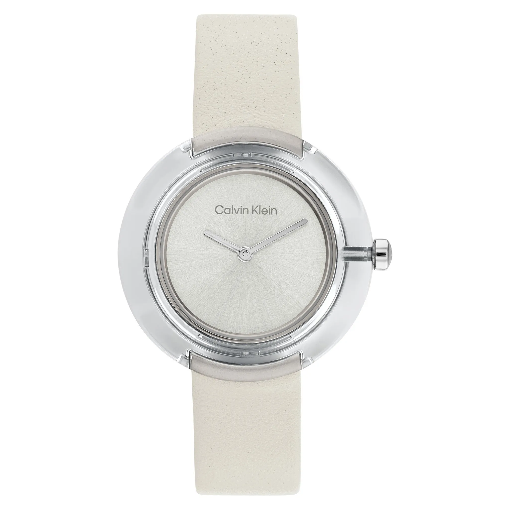 Calvin Klein Chalk Leather Women's Watch - 25200019