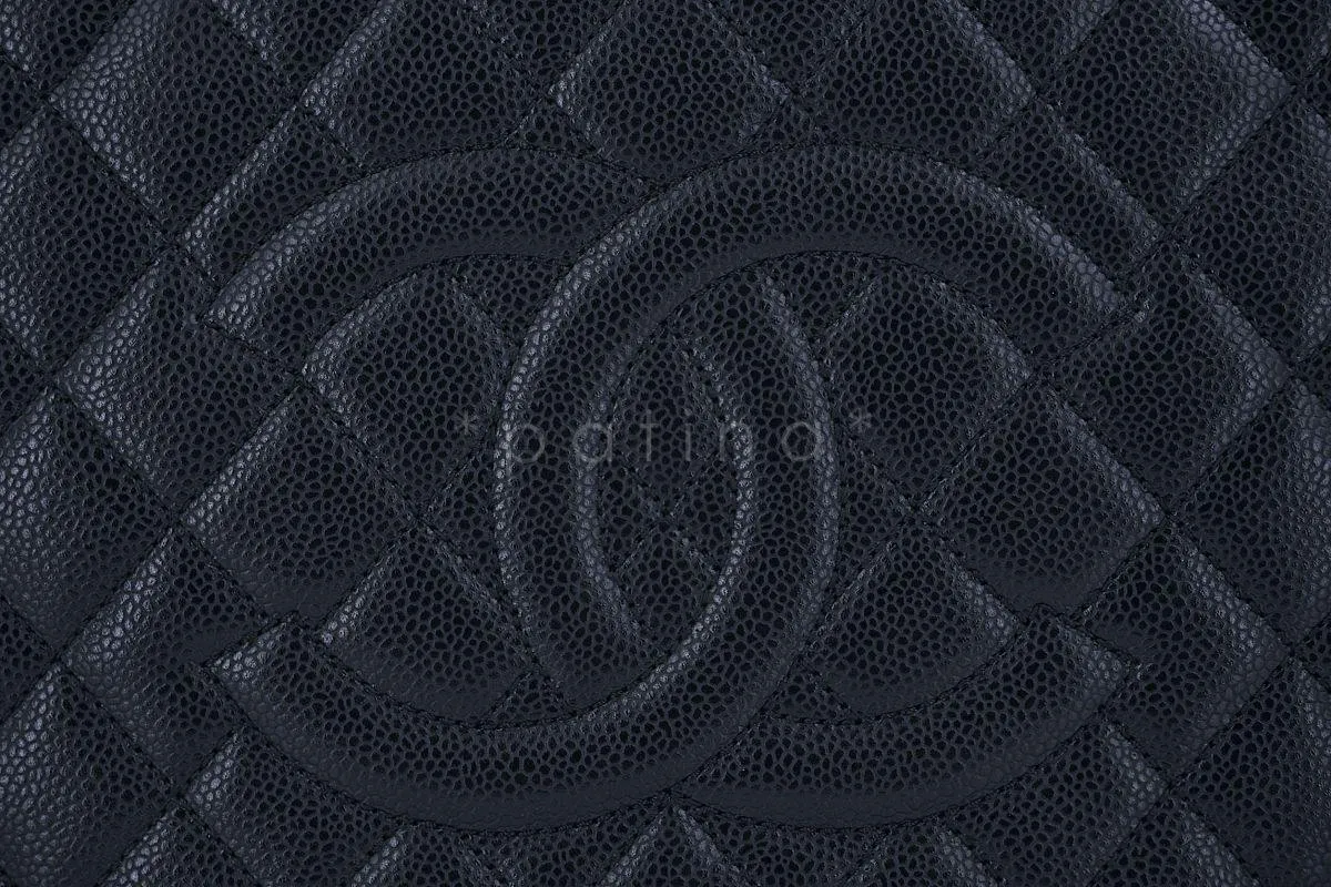 Chanel Black  Caviar Grand Shopper Tote GST Bag GHW