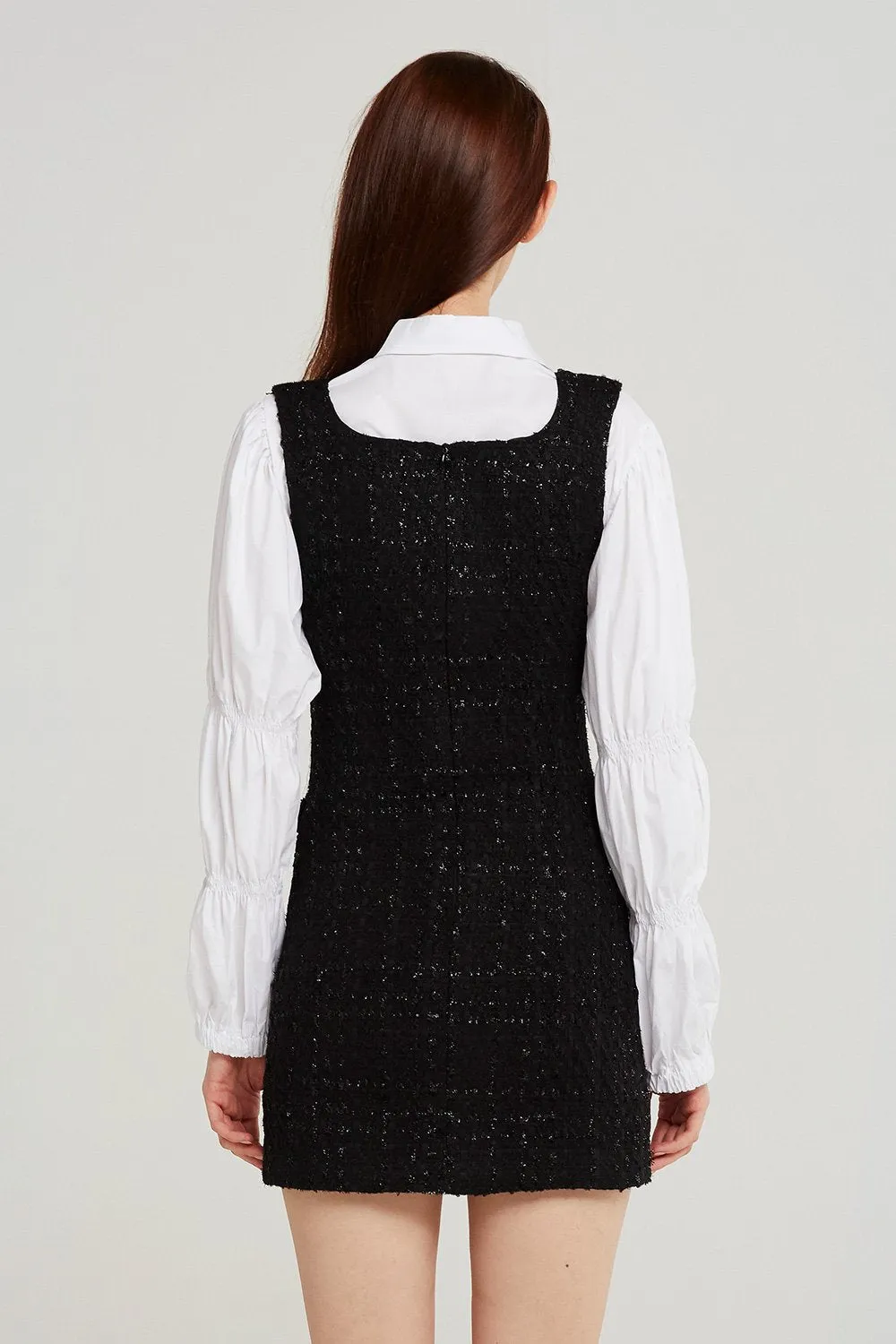 Charlotte Tweed Pinafore Dress