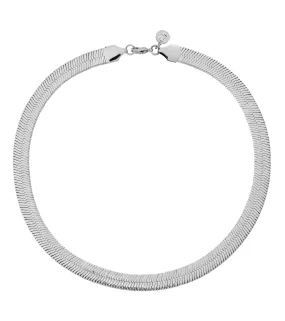 Herringbone Necklace L Steel