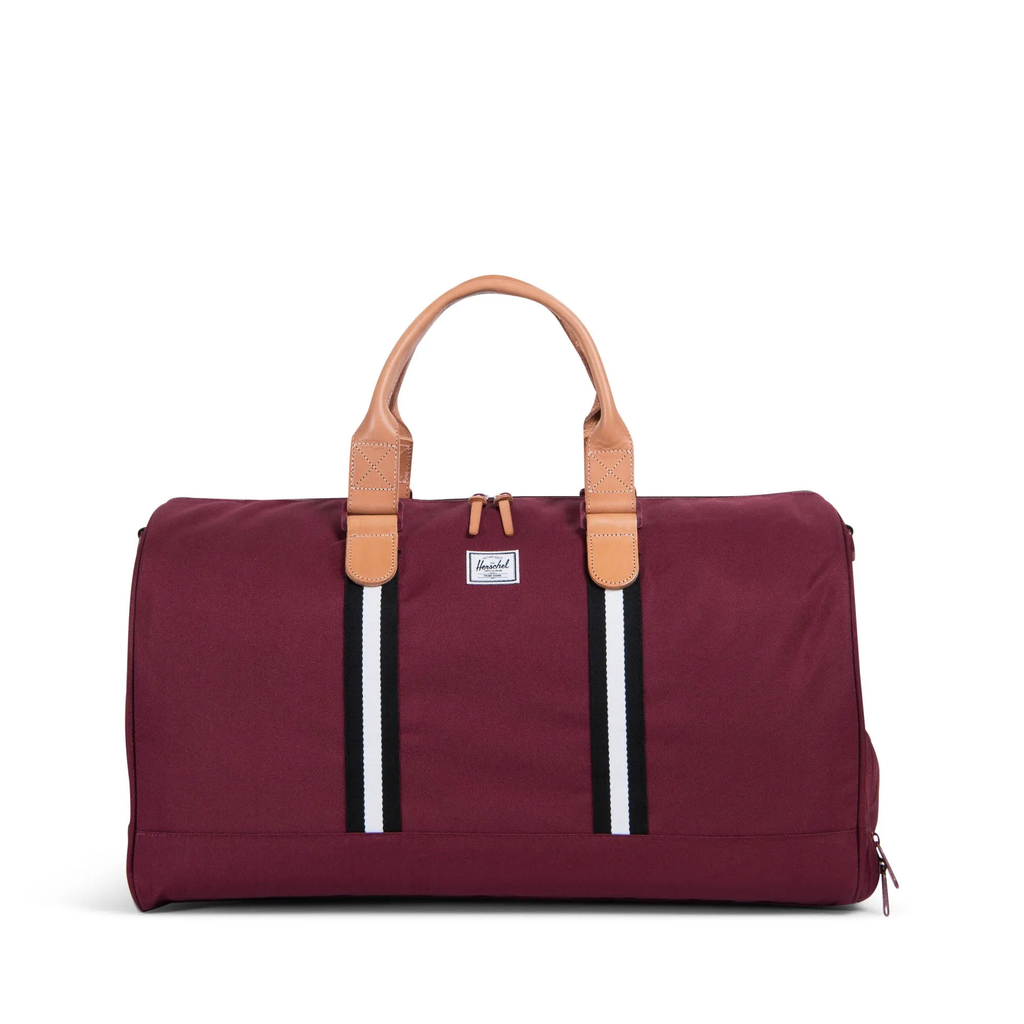 Herschel Offset Collection Novel Duffle - Windsor Wine/Leather