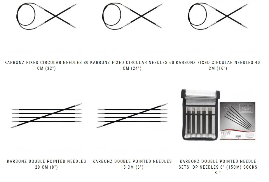 Karbonz Fixed Circular Needles