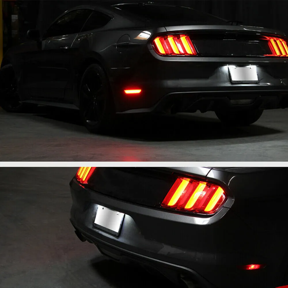 LED License Plate Lights Tag Light Lamp Assembly for 2015-2022 Ford Mustang