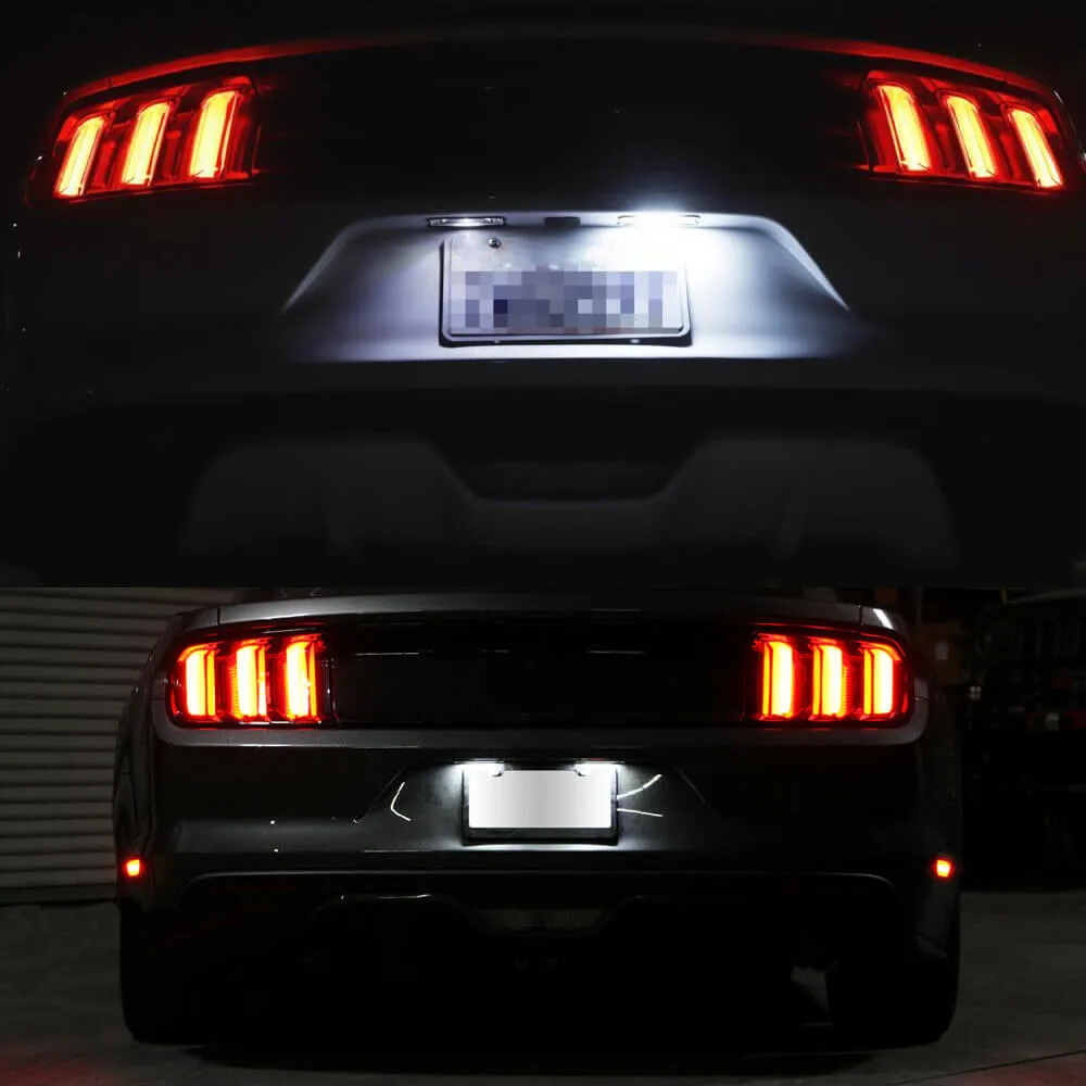 LED License Plate Lights Tag Light Lamp Assembly for 2015-2022 Ford Mustang