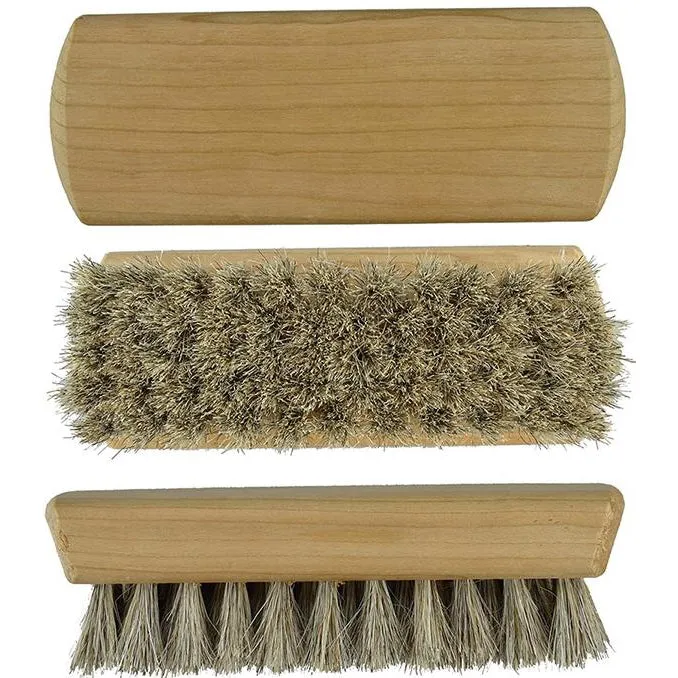 Mini Shoe Shine Brush 100% Horse Hair