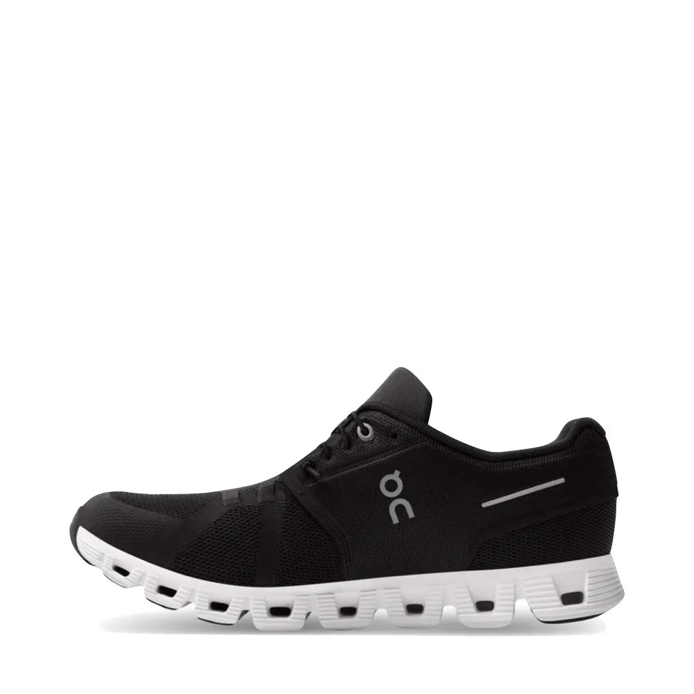 On Men's Cloud 5 Sneaker in Black/White