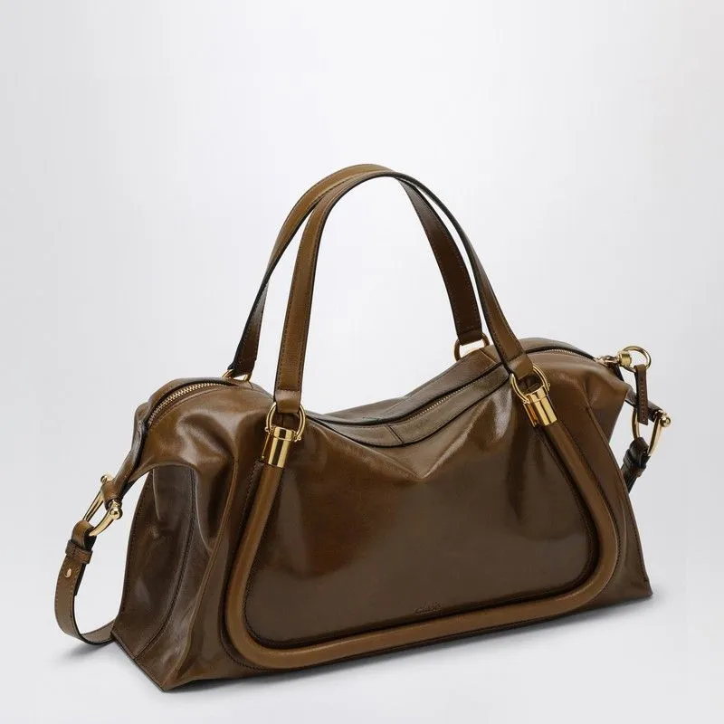 PARATY 24 BAG IN SHINY BRONZE-BROWN LEATHER