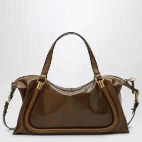 PARATY 24 BAG IN SHINY BRONZE-BROWN LEATHER