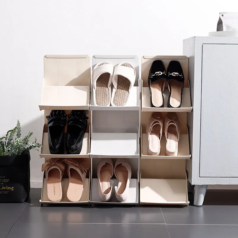 Stackable Multi-Layer Shoe Rack Organizer - Space-Saving Shoe Storage